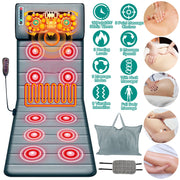 Full Body Electric Massage Mat with Heat and Vibration