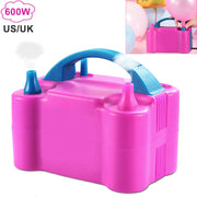 Electric Balloon Pump 600W Balloon Blower Inflator Dual Nozzle for Party Wedding Festival Decoration US/UK