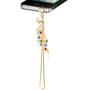 Peacock Crystal Dust Plug for 3.5mm Phone Jack