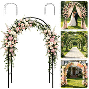 Adjustable Metal Garden Arch for Climbing Plants - 7.87ft