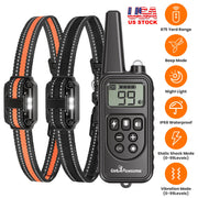 Remote Dog Training Collar with 4 Modes & 875 Yard Range