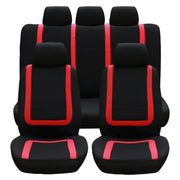 9Pcs Full Set Car Seat Covers For Auto Truck SUV Universal Front Rear Car Seats Headrest Protectors Split Bench Compatible