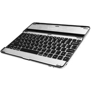 Wireless Keyboard with Aluminum Alloy Cover, Silver and Black Design