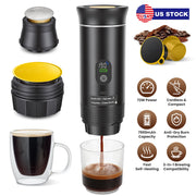 Portable Espresso Machine with Self-Heating & 7500mAh Battery