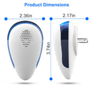 6 Pack Ultrasonic Pest Repeller Indoor Plug In Bug Repellent Mosquito Spider Ant Roaches Mice Control for Bedroom Garage Warehouse Office