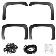 4PCS Wheel Rivet Fender Flares Pocket Style for 07-13 Chevy Silverado 1500 2500HD/3500HD