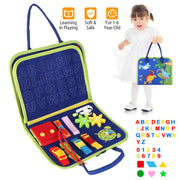 Kids Busy Board Sensory Activity Board Preschool Learning Toys Montessori Educational Gift for 1-6 Years Old Baby Toddler Girls Boys