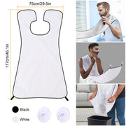 Facial Hair Beard Catcher Cape Beard Shave Apron Beard Whiskers Shaving Apron Cape Facial Hair Trimmings Sink Bib w/ 2 Suction Cups