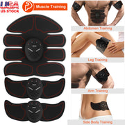 ABS Stimulator Muscle Toner EMS Abdominal Toning Belts Body Fitness Trainer w/ 6Modes