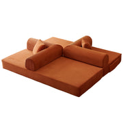 78.8" Convertible Floor Sofa Bed with High Density Foam