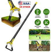 60.63in Adjustable Garden Hoe Handheld Stirrup Hula Hoe Scuffle Loop Hoe Gardening Weeder Cultivator Weeding Rake for Weeding/Loosening Soil