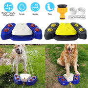 Dog Water Fountain Multifunctional Automatic Pet Water Dispenser Outdoor Step-on Activated Sprinkler for Drinking Shower Fun