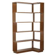 5-Tier L-Shaped Corner Bookshelf with 6 Open Shelves