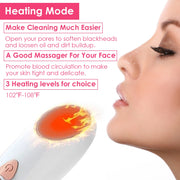 Blackhead Vacuum Remover Acne Remover Electric Blackhead Comedone Extractor Tool with Built-in 30X HD Camera Heating Visual Pore Cleaner Pimple Popper