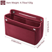 Felt Handbag Insert Organizer Purse Tote Shaper Bag in Bag Cosmetic Bag Handbag Purse Organizer