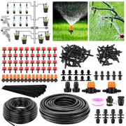 Drip Irrigation Kit Automatic Garden Irrigation System Misting Plant Watering Drip Kit for Garden Greenhouse Flower Bed Patio Lawn