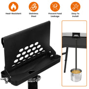 Rear Grease Drainage Funnel Fit For Blackstone Griddle Grease Catcher With 39.76IN Heat Resistant Hose Stainless Steel Grease Collector