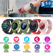 1.3in Wireless Fitness Tracker IP67 Waterproof Smart Watch Sport Bracelet w/Heart Rate Blood Pressure Sleep Monitor For Android IOS