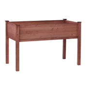 31x16x30in Elevated Raised Garden Bed with Legs, Wooden Planter Box for Outdoor Vegetable Herb Flower Fruit Growing
