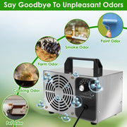 110W 50000mg/h Ozone Generator Odor Eliminator Ionizer Air Purifier with 60Mins Timer Cover up to 3229Sq.Ft for Rooms Smoke Cars Pets