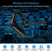 Wireless V5.0 Earpiece ENC Driving Earbuds 180¡ Rotatable Left Right Ear Fit Earphone For Business Driving Running
