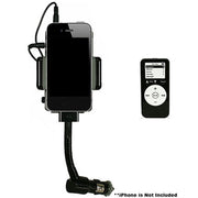 FM Transmitter Hands-free Car Charger W/ Remote Control Phone Stand 3.5 mm Headphone Jack Gooseneck Holder Fit For Smart Phone iPod MP3