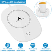 Coffee Mug Warmer Cup Warmer Auto Shut Off Coffee Tea Milk Electric Heater Pad Office Home Desk Coffee Mug Warmer Electric Beverage Warmer Mat 125.6 /