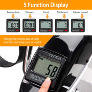 Under Desk Pedal Exerciser with LCD Screen and Adjustable Resistance