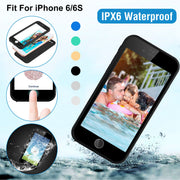 Waterproof Phone Case for iPhone6/6S IPX6 360¡ Full Sealed Phone Protective Case Shockproof Dustproof Sandproof Cover