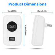 6-Pack Ultrasonic Pest Repellent – Plug-In Bug & Rodent Control with 3 Modes