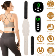 EMS Lower Back Massager Heating Pad Cordless Heating Pad for Back Belly Waist with Remote Magnetic Host 8 Modes 19 Intensity Levels 3 Heating Levels