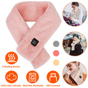 Electric Heated Scarf USB Heating Neck Wrap Unisex Winter Heated Neck Shawl Soft Warm Scarves with  3 Heating Modes