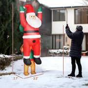 7FT Inflatable Hanging Santa with LED Lights and Built-In Fan