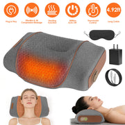 3-in-1 Neck Massager Pillow Ergonomic Massager with Heating Vibration Air Compression 30Min Timer for Neck Back Shoulder Pain Relief