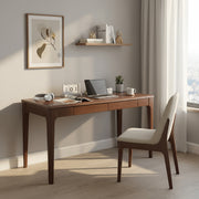 Solid Wood Desk with Drawers for Home Office