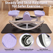 Compact Swing Stepper with Resistance Bands & LCD Monitor