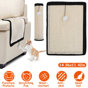14.96x11.42in Cat Scratching Pad Small Cat Scratcher Natural Sisal Scratching Mat for Cat with 9 Screw Nails Protect Furniture Sofa Carpet