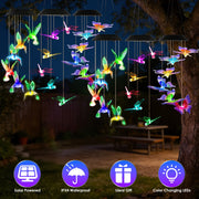Solar Wind Chimes 3-Pack with Color Changing LED Lights