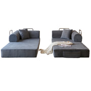 78.8" Convertible Floor Sofa Bed with High Density Foam