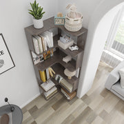6-Tier L-Shaped Corner Bookshelf with Anti-Tip Safety Kit