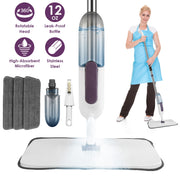 Spray Mop With 3 Machine Washable Microfiber Pads 12OZ Refillable Water Bottle Wet Dry Use Microfiber Mop For Hardwood Ceramic Tiles Laminate Floor Cl