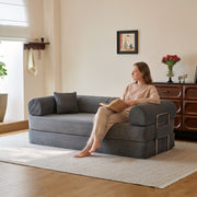 78.8" Convertible Floor Sofa Bed with High Density Foam