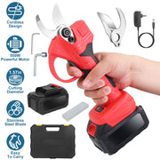 Cordless Electric Pruning Shears 21V with 2 Batteries