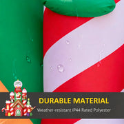 10FT Inflatable Candy Castle Christmas Decoration with LED Lights