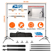 Backdrop Stand 6.5x10ft Adjustable Photography Support System