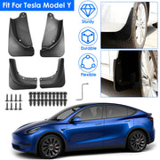 Mud Flaps Splash Guards Replacement No Drilling Splash Guards Fenders Vehicle Sediment Protection for Tesla Model Y