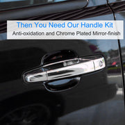 iMounTEK 4pcs Chrome Outer Handles Outside Exterior Door Handles Front Rear for Chevy Pickup Truck 2007-2013 Suburban Sierra Silverado Escalade Cadill