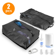 17L Vacuum Storage Bags with Rechargeable Pump - 2 Pack