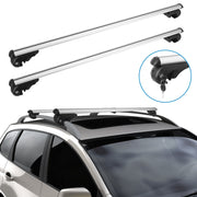 Car Roof Rack Cross Bars Aluminum Cargo Carrier Rooftop Crossbars Luggage Roof Rack Bar with 176lbs Max Load Fits Most Vehicles with Existing Raised S