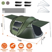 Pop Up Tent 5-8 Person Automatic Instant Setup Waterproof